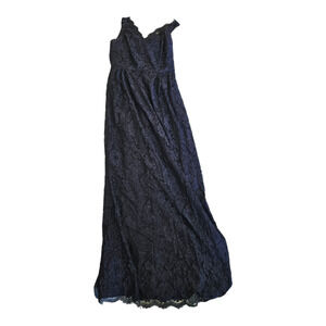 Weddington Way Size 10 Blue Sleeveless Lace Maxi Dress
